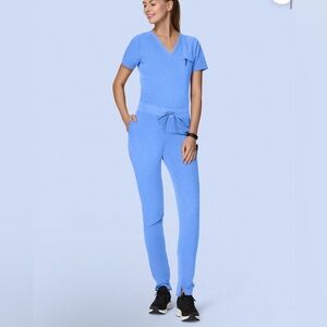 Mandala Baby Blue Scrub Set